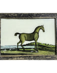 Hand Painted Indian Glass Art - Horse - Small