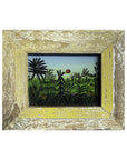 Hand Painted Indian Glass Art - Jungle - Mini