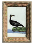 Hand Painted Indian Glass Art - Bird - Small