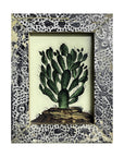 Hand Painted Indian Glass Art - Cactus - Mini