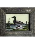 Hand Painted Indian Glass Art - Duck - Mini