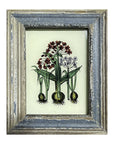Hand Painted Indian Glass Art - Flowers - Mini