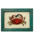 Crab - Small Glass Painting