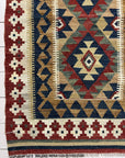 Handwoven Wool Afghan Kilim - 63095