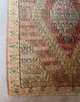 Vintage Handwoven Wool Persian Senneh Kilim - Pale Pinks