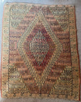 Vintage Handwoven Wool Persian Senneh Kilim - Pale Pinks