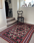Handwoven Wool Persian Senneh Kilim
