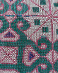 Vintage Galicha Bengali Throw - Pink And Green