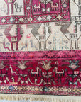 Vintage Kilim - Silk/Pure Wool Shatisavan Persia