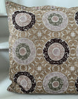 Circular Sozani Embroidered Cushion Cover