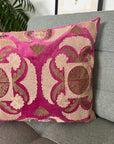 Velvet Rectangular Cushion Cover - Deep Pink