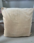 Velvet Embroidered Cushion Cover - Neon Orange Embroidery