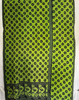 Handstitched Vintage Kantha Throw - Bright Lime