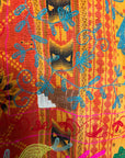 Vintage Hand Stitched Kantha Sozani Throw - Brights