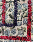 Hand Stitched and Hand Block Printed Kantha Throw - Bold Stripe