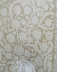 Hand Embroidered Cotton Sozani Panel - White