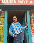 Embroidered Blouse - Blue Check