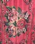 Moldavian Carpet Print Kantha Throw - Red 1