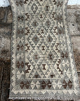 Handwoven Contemporary Wool Runner - Neutral