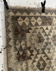 Handwoven Contemporary Wool Runner - Neutral