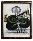 Hand Painted Indian Glass Art - Water-Lily - Medium