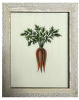 Hand Painted Indian Glass Art - Carrots - Medium