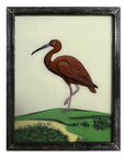 Hand Painted Indian Glass Art - Flamingo - Medium