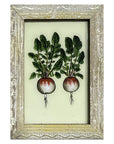 Hand Painted Indian Glass Art - Radishes - Small
