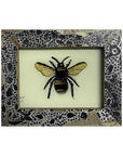 Hand Painted Indian Glass Art - Bumblebee - Mini
