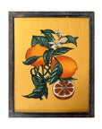Golden Oranges - Medium Glass Painting