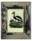 Hand Painted Indian Glass Art - Birds - Mini