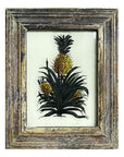 Hand Painted Indian Glass Art - Pineapple - Mini