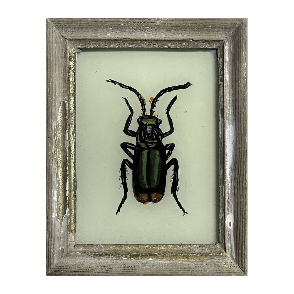 Hand Painted Indian Glass Art - Insect - Mini