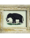 Hand Painted Indian Glass Art - Elephant - Mini