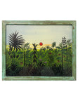Sun Rising Over The Jungle - Medium Glass Painting
