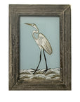 Egret Bird - Small Glass Painting