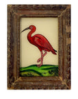 Scarlet Ibis - Mini Glass Painting