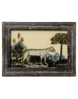 Snow Leopard - Small Glass Painting