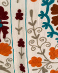 Embroidered Throw - Autumn Shades