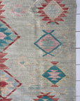 Handwoven Wool Afghan Kilim - 87566