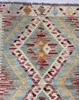 Handwoven Wool Afghan Kilim Small - No 2S