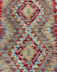 Handwoven Wool Afghan Kilim Small - No 3S