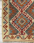 Handwoven Wool Afghan Kilim Small - No 4S