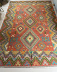 Handwoven Wool Afghan Kilim - 88296