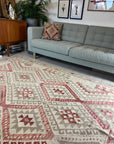 Handwoven Wool Afghan Kilim - 83352