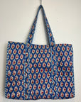 Printed Tote Bag - Leaf Floral Print