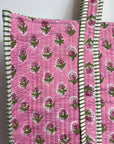 Printed Tote Bag - Pretty pink flower print