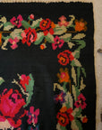 Vintage Moldavian Wool Handwoven Kilim