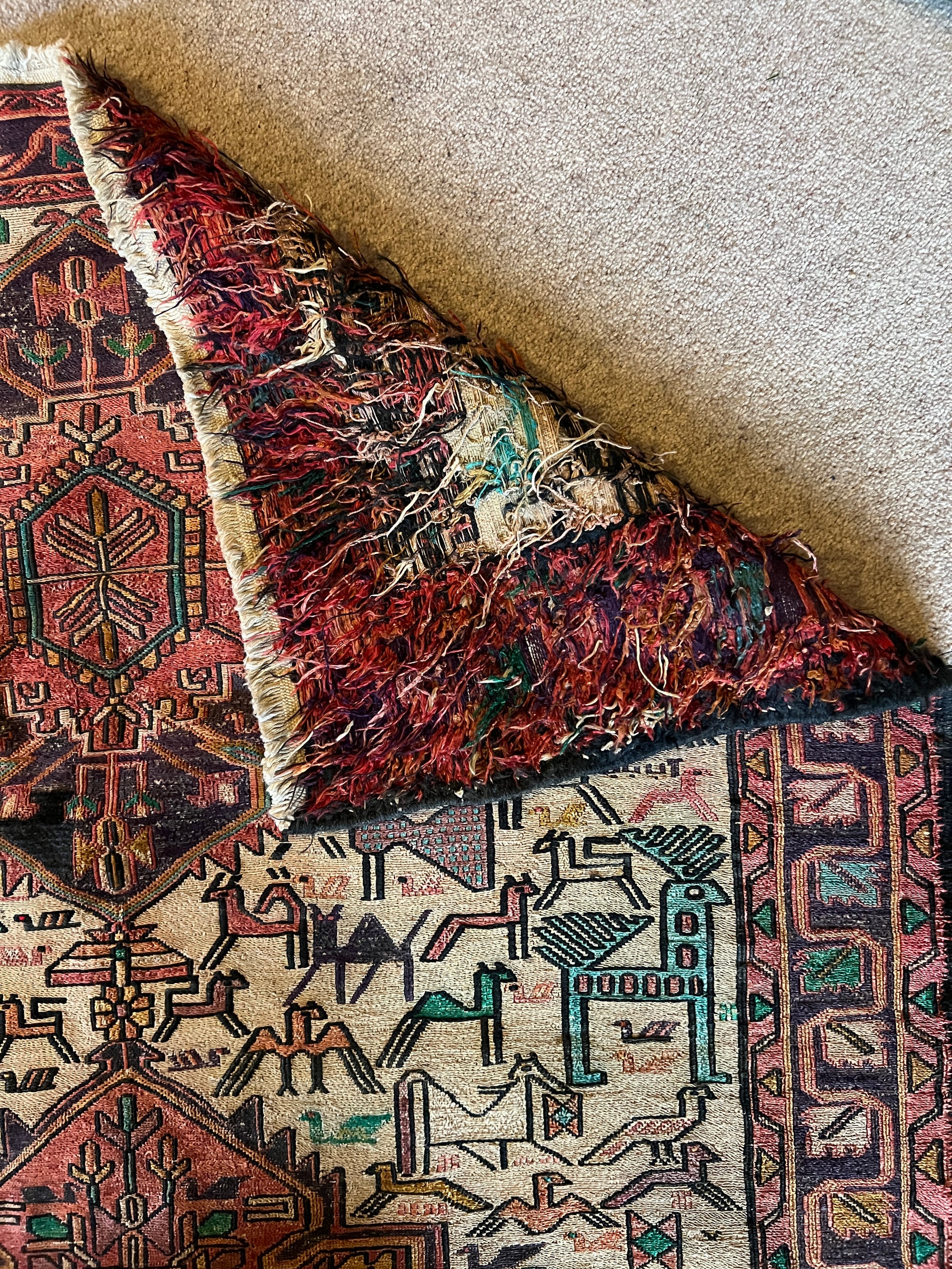 Persian Sumac Vintage Kilim