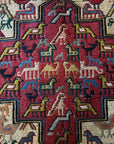 Persian Animal Motif Kilim - Sumac Technique